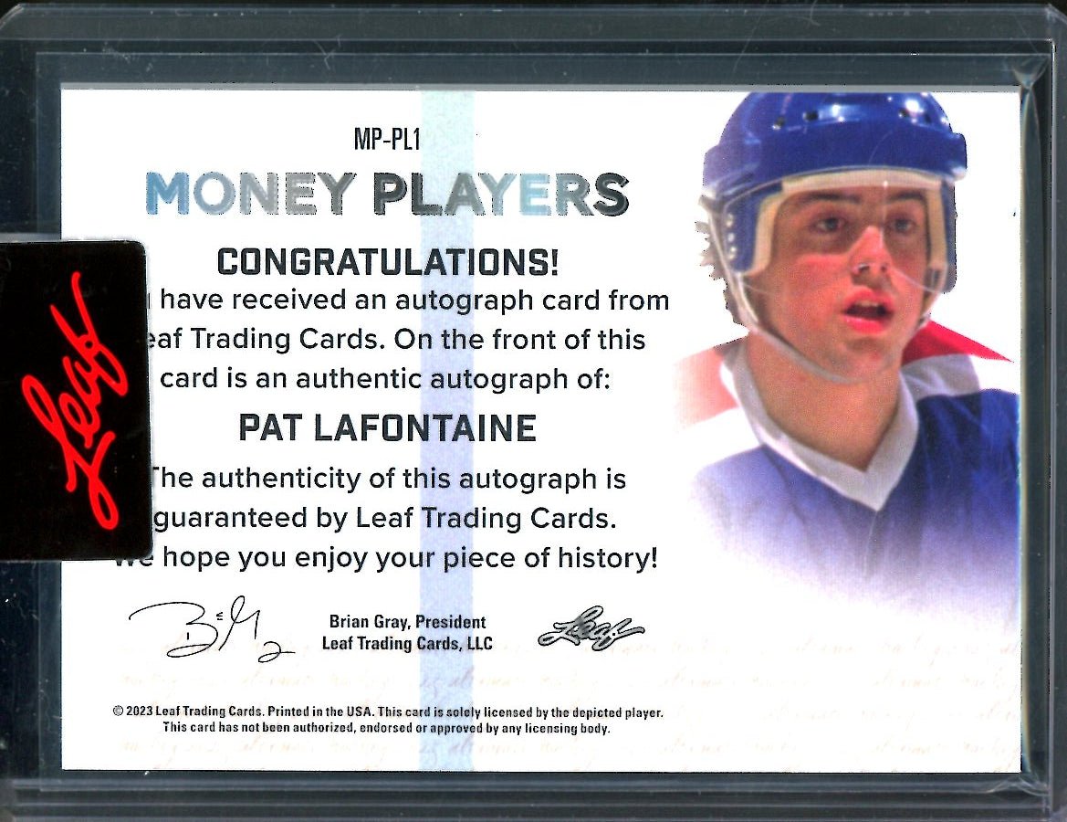 2023 Leaf Ultimate Hockey Pat Lafontaine Money Players Auto /3 - Trading Card Market