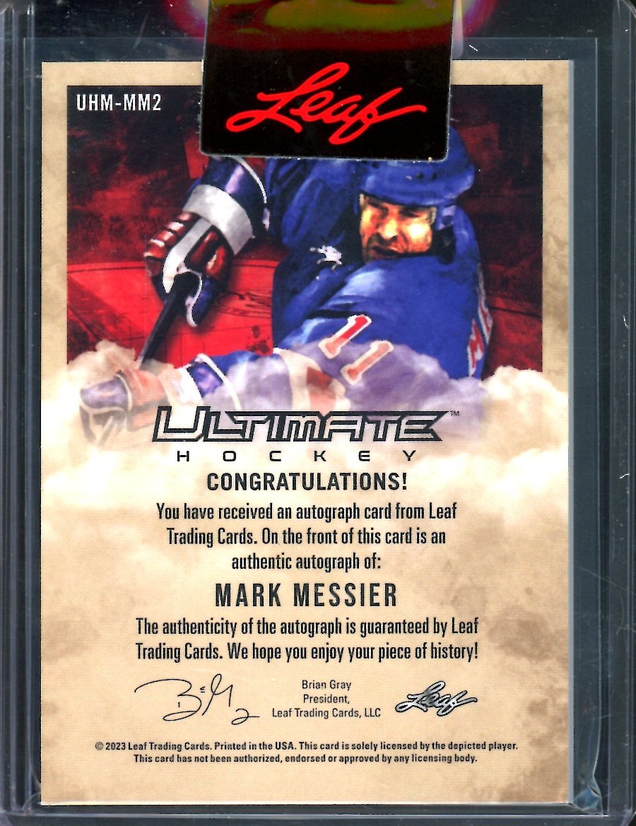 2023 Leaf Ultimate Hockey Mark Messier Auto /3 - Trading Card Market