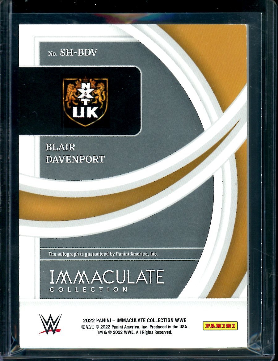 2022 Panini Immaculate Blair Davenport Shadowbox Auto /99 WWE - Trading Card Market