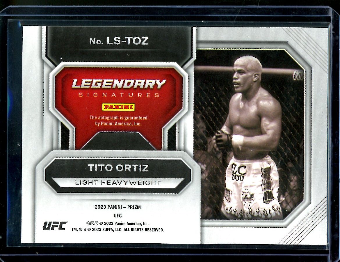 2023 Panini Prizm Tito Ortiz Legendary Signatures Auto UFC - Trading Card Market