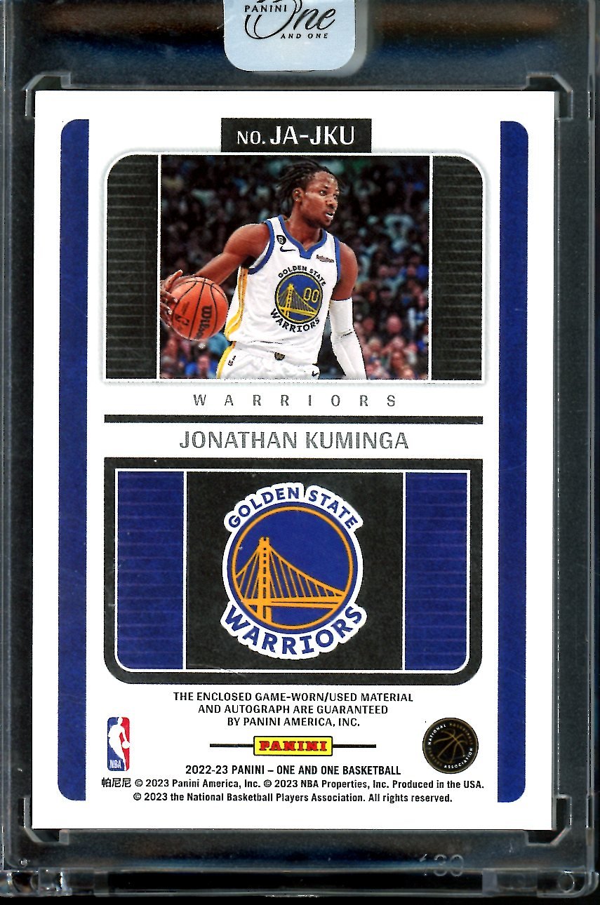 2022/23 Panini One & One Jonathan Kuminga Patch Auto /99 Warriors - Trading Card Market