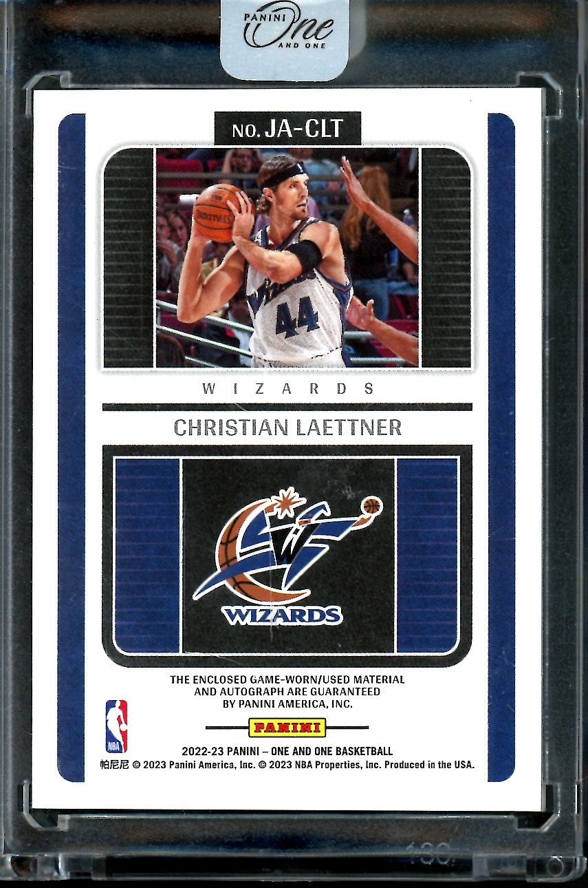 2022/23 Panini One & One Christian Laettner Patch Auto Red /21 Wizards - Trading Card Market