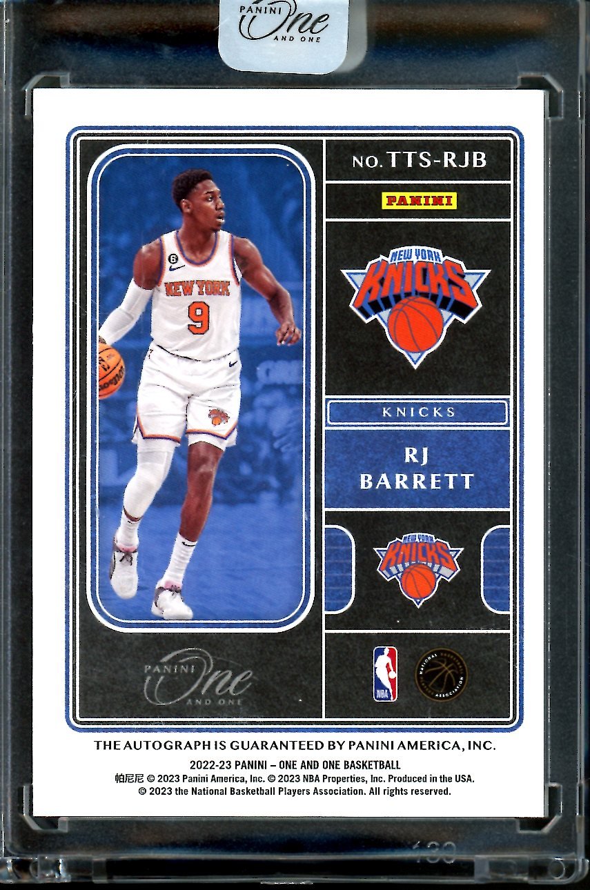 2022/23 Panini One & One RJ Barrett Team Titan Auto /25 Knicks - Trading Card Market