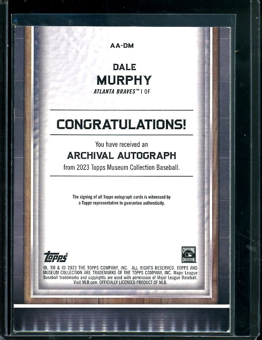 2023 Topps Museum Dale Murphy Auto Blue /20 Braves - Trading Card Market