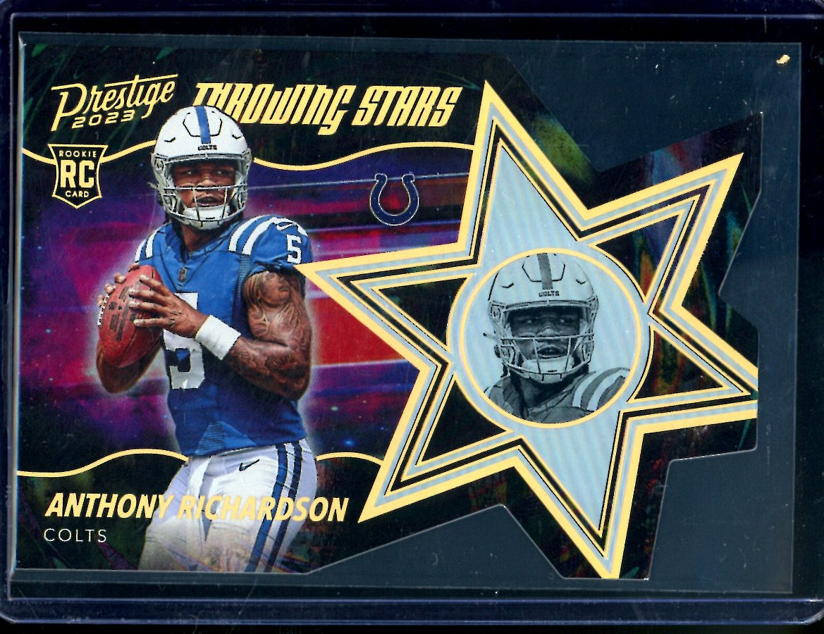 2023 Panini Prestige Anthony Richardson Rookie Throwing Stars SSP Colts
