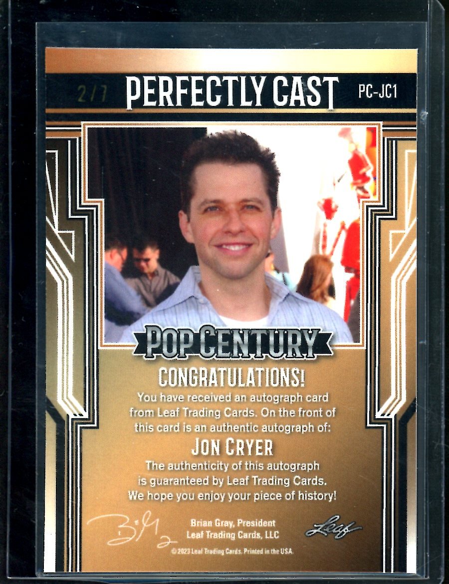 2023 Leaf Pop Century Jon Cryer Perfectly Cast Auto /7 - Trading Card Market