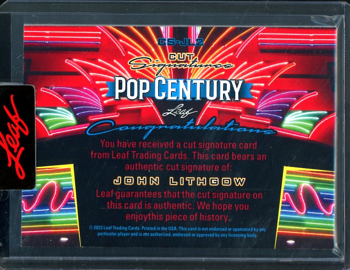 2023 Leaf Pop Century John Lithgow Cut Signatures Auto - Trading Card Market
