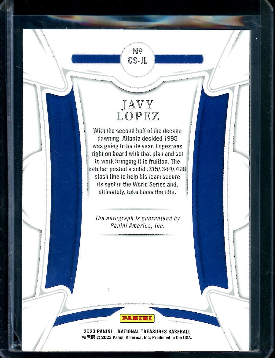 2023 Panini National Treasures Javy Lopez Century SIgnatures Auto /25 Braves - Trading Card Market