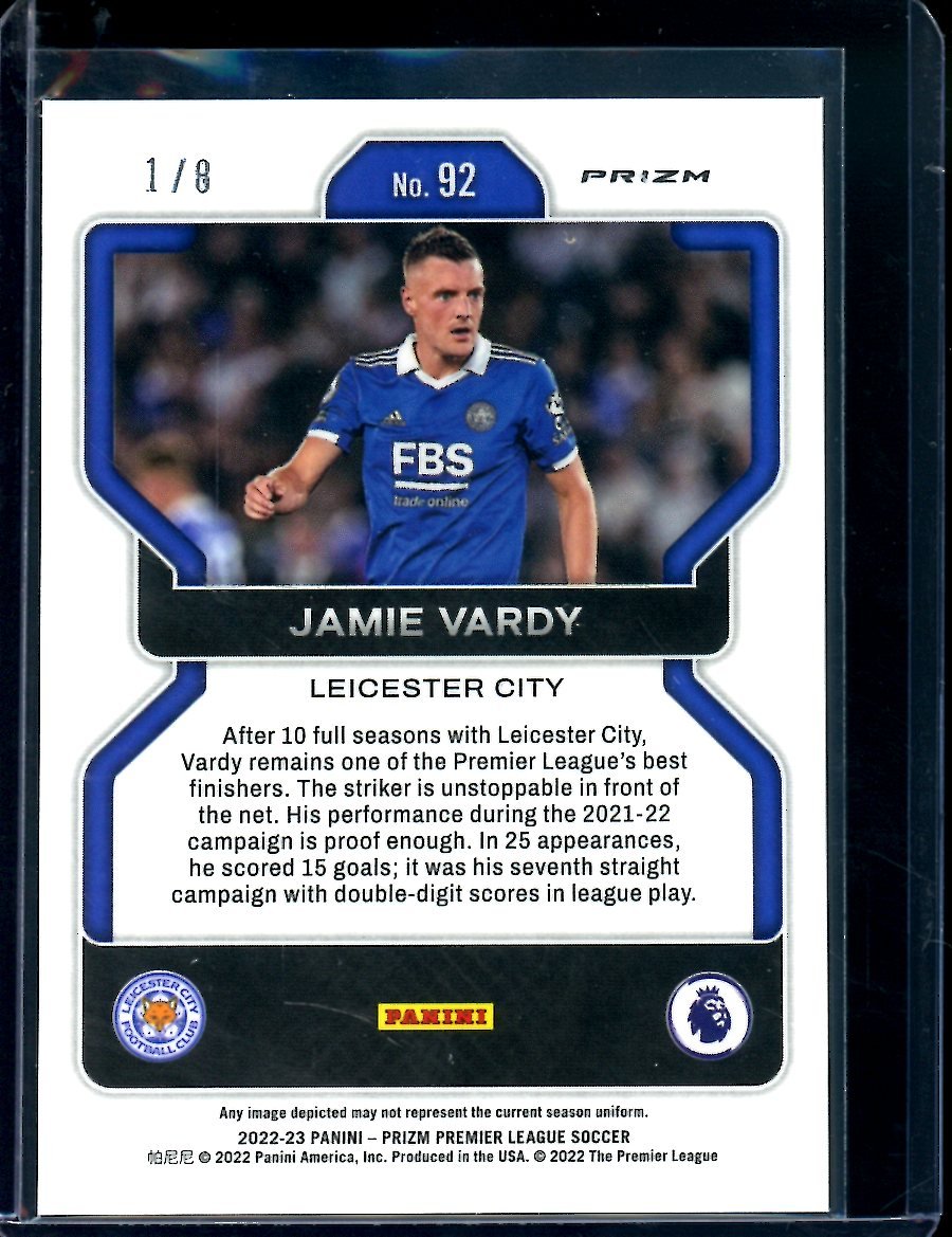 2022/23 Panini Prizm Jamie Vardy Lucky Envelope /8 Leicester City - Trading Card Market
