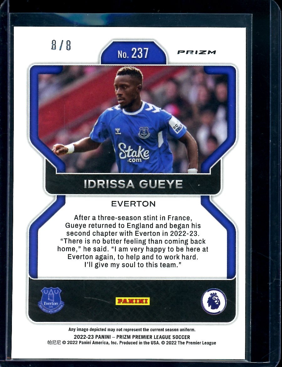 2022/23 Panini Prizm Idrissa Gueye Lucky Envelope /8 Everton - Trading Card Market