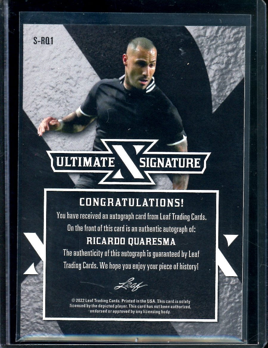 2022 Leaf Ultimate Soccer Ricardo Quaresma Ultimate Signature /2