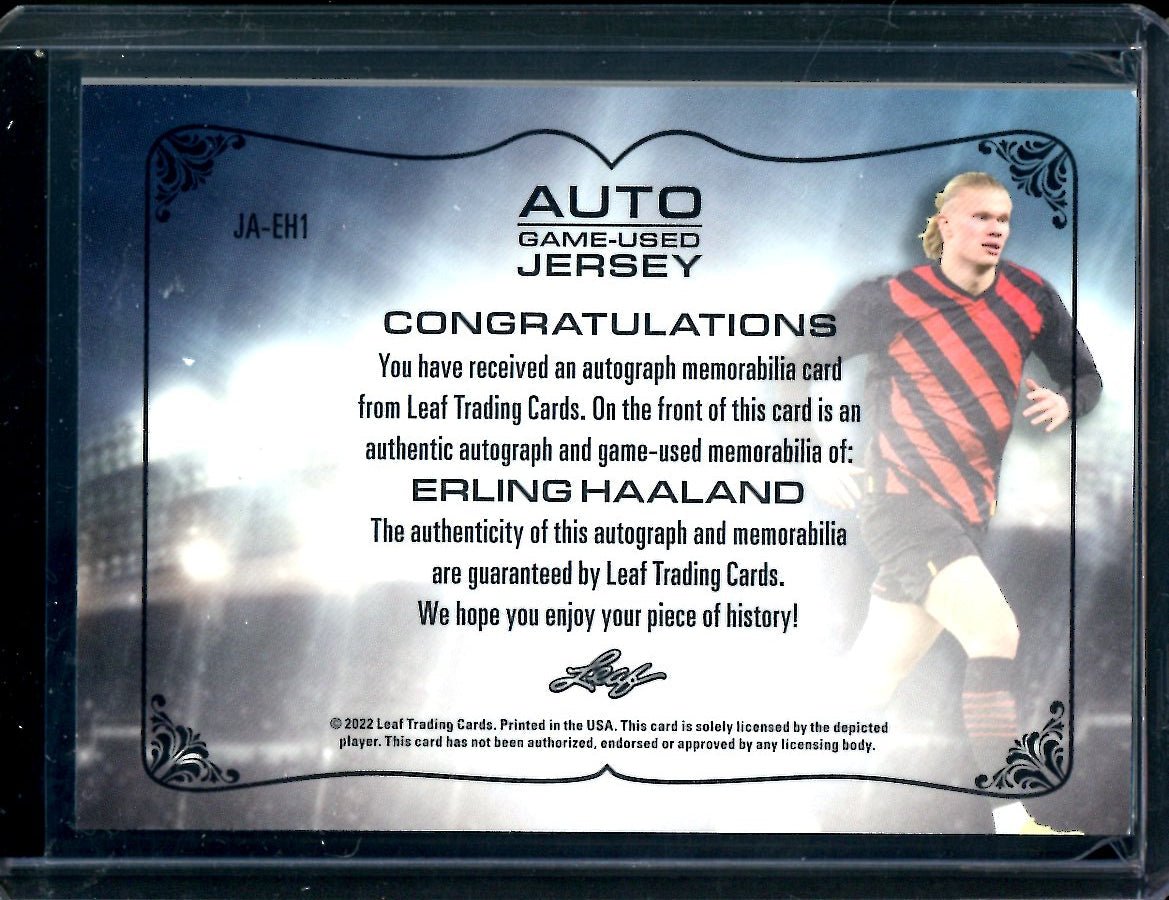 2022 Leaf Ultimate Soccer Erling Haaland Game Used Patch Auto /50 - Trading Card Market
