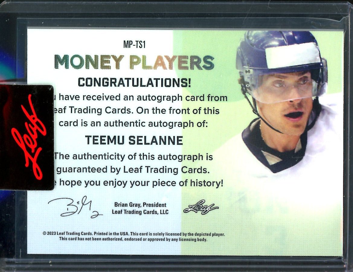 2023 Leaf Ultimate Hockey Teemu Selanne Money Players Auto /2 - Trading Card Market