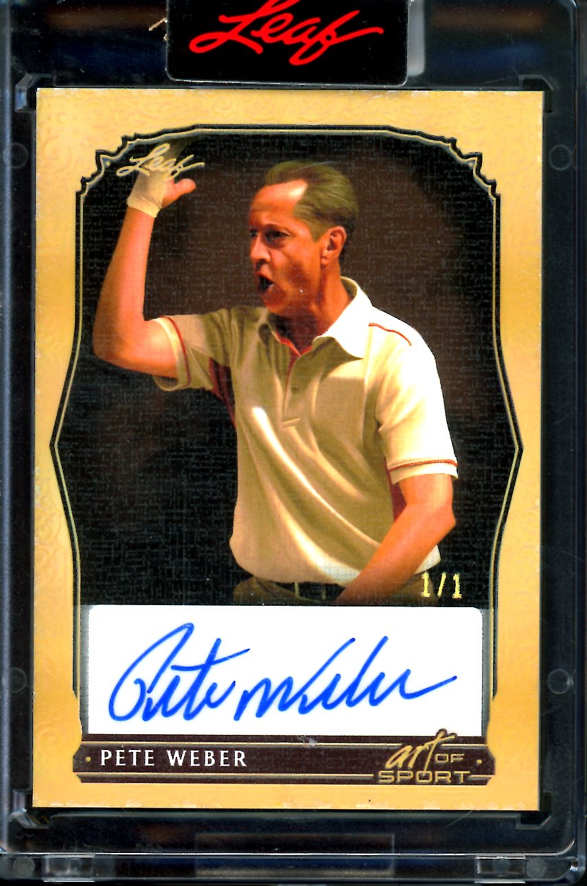 2023 Leaf Art of Sport Pete Weber Auto 1/1 PBA