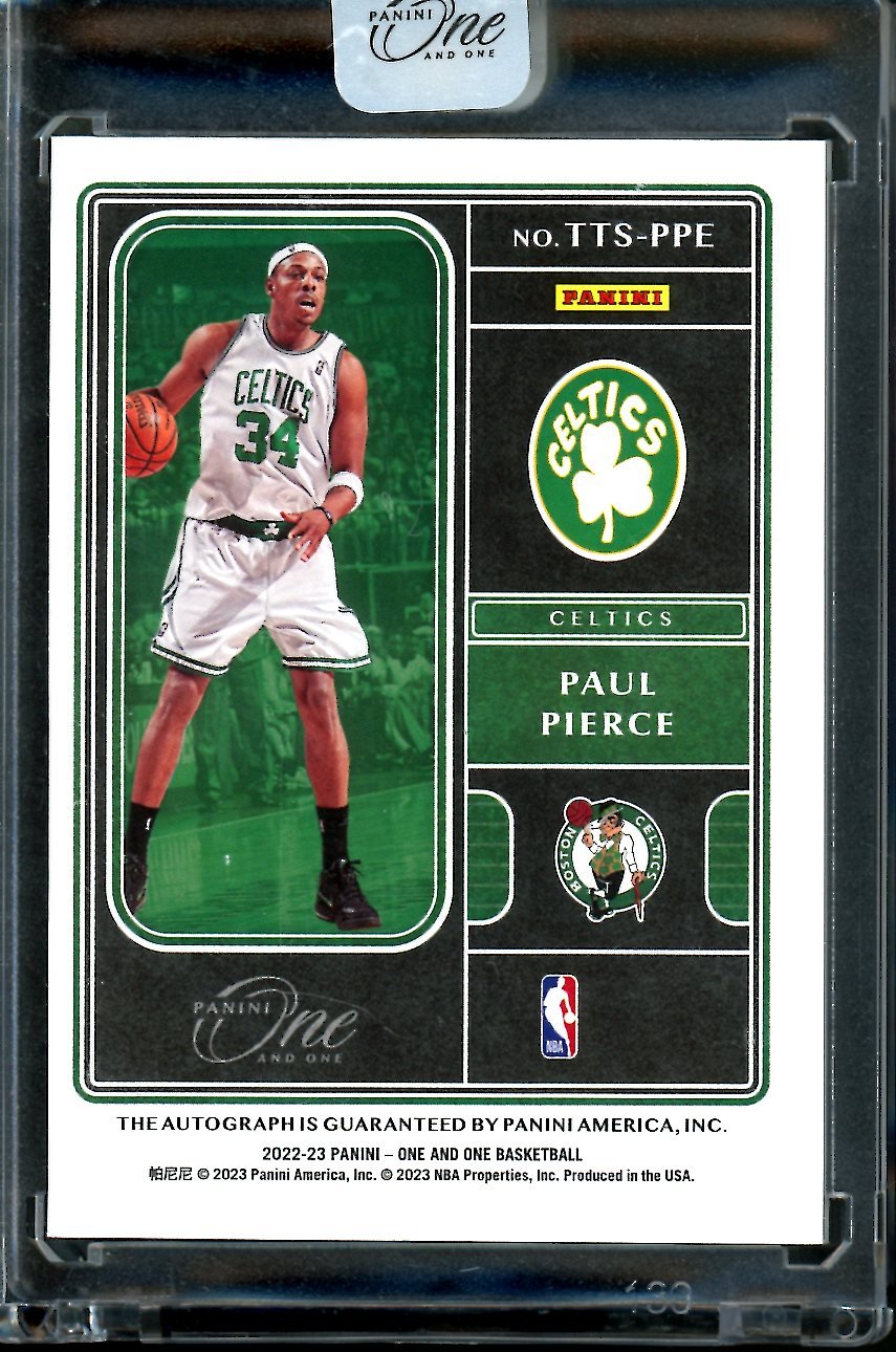 2022/23 Panini One & One Paul Pierce Team Titan Signatures /99 Celtics - Trading Card Market