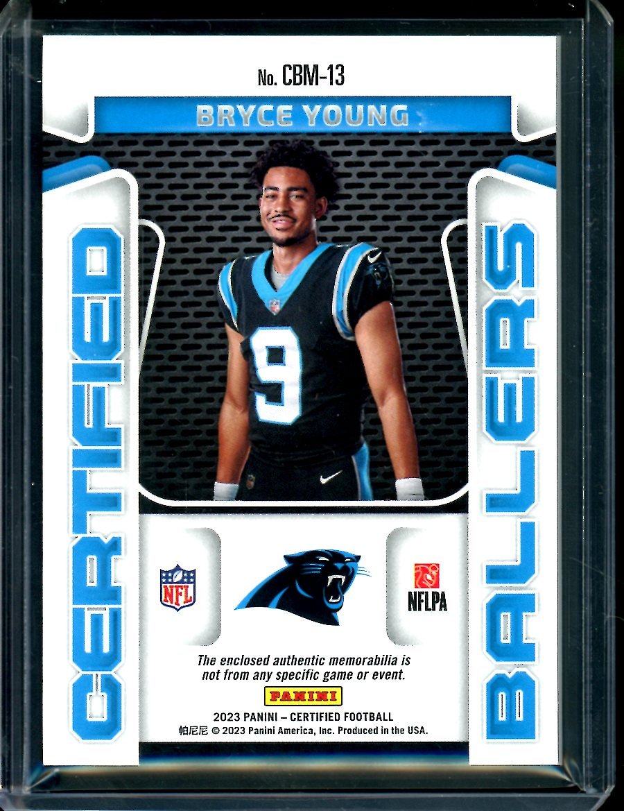 2023 Panini Certified Bryce Young Rookie Laundry Tag Patch Green /5 Panthers - Trading Card Market