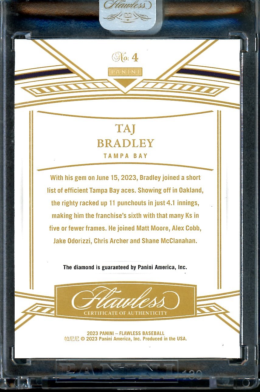 2023 Panini Flawless Taj Bradley Diamond /20 Rays - Trading Card Market