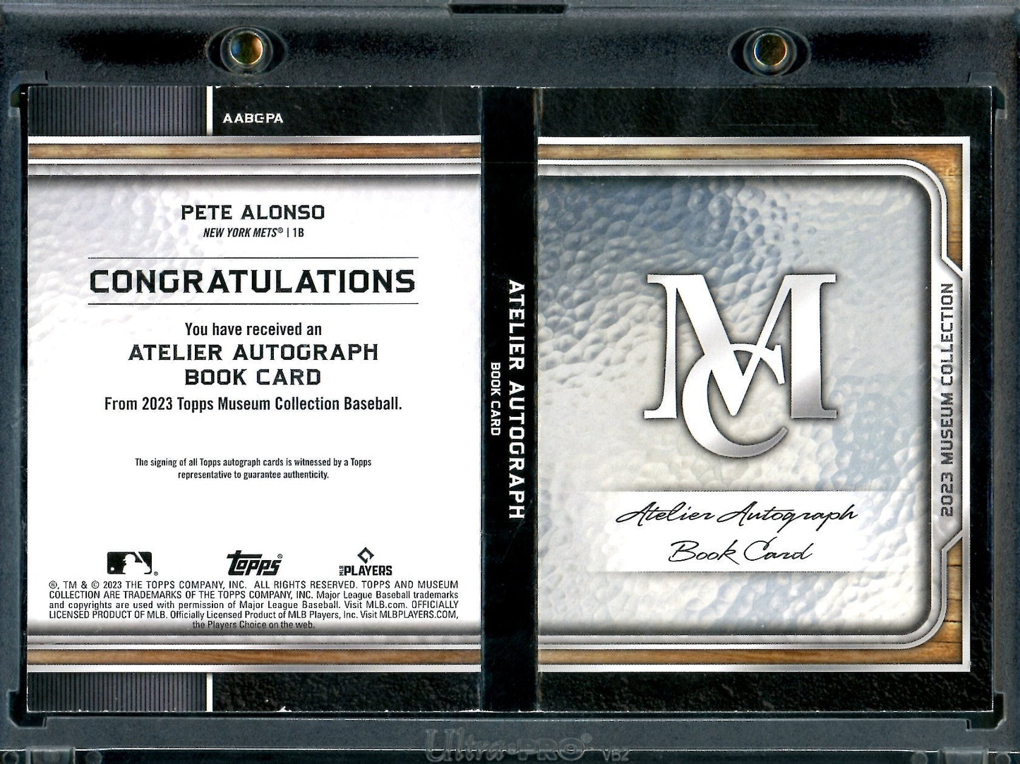 2023 Topps Museum Pete Alonso Atelier Booklet Auto /25 Mets - Trading Card Market