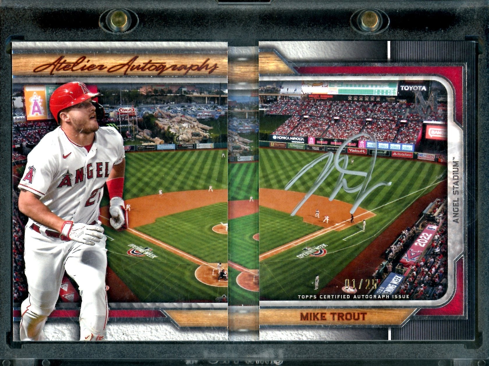 2023 Topps Museum Mike Trout Atelier Booklet Auto /25 Angels 