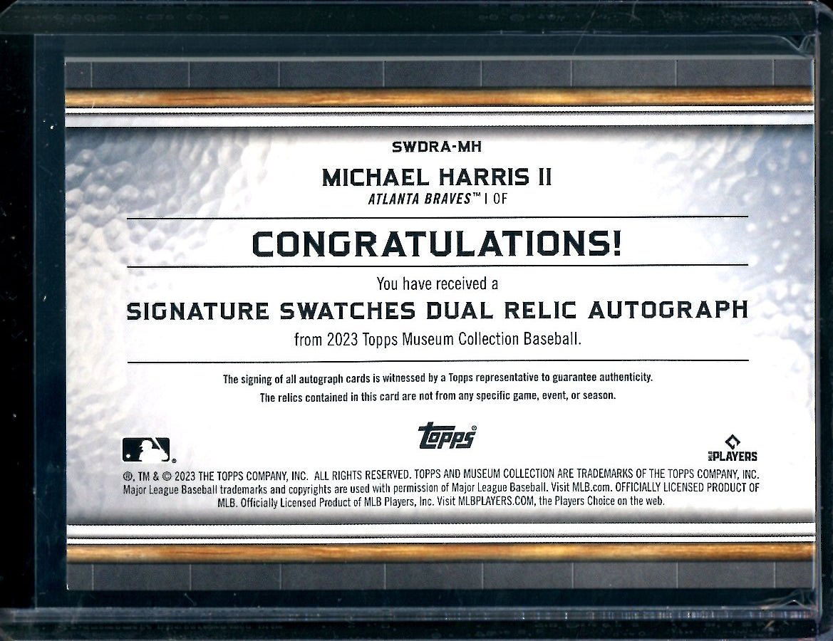 2023 Topps Museum Michael Harris II Rookie Signature Swatches Patch Auto /299 Braves - Trading Card Market