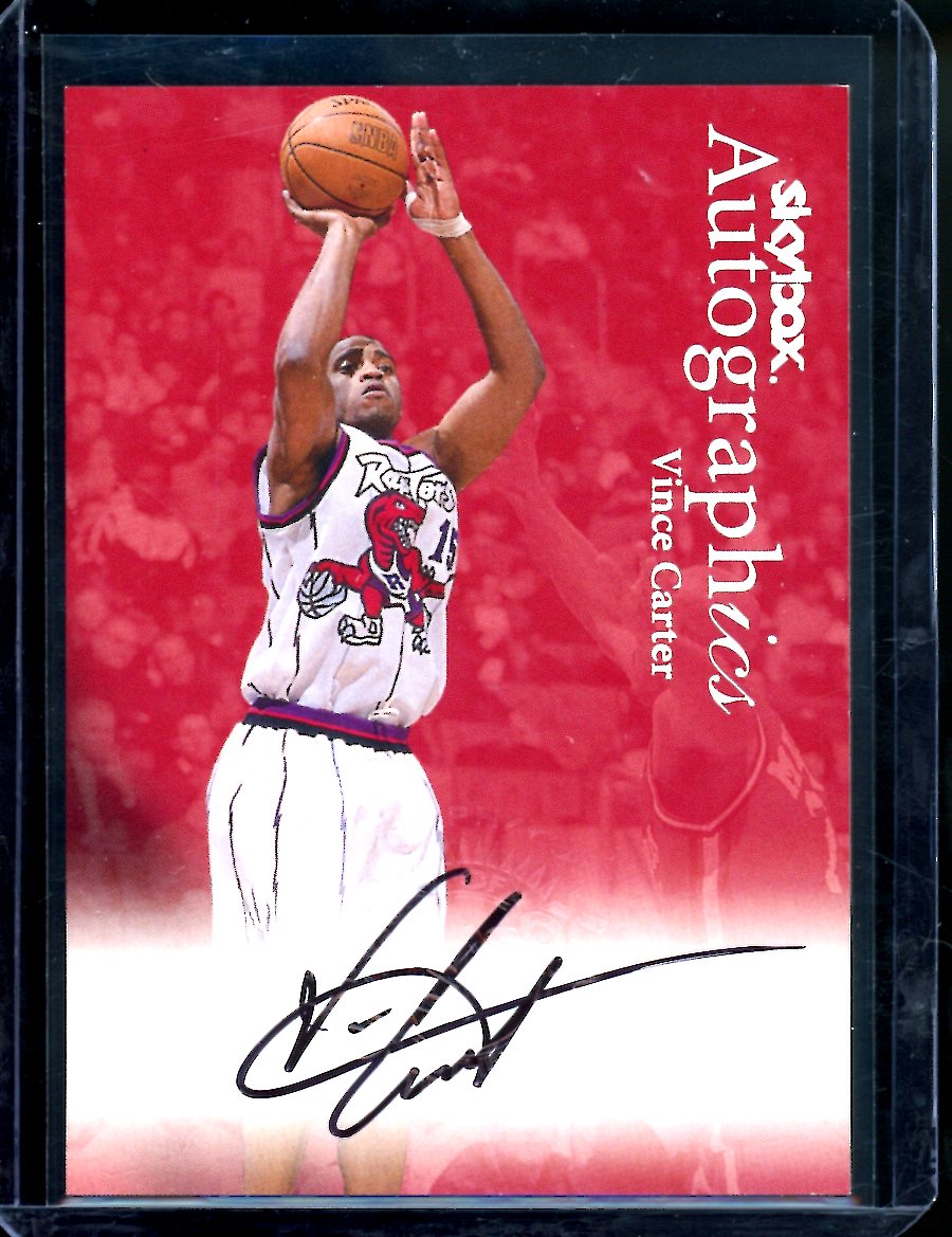 1999 Fleer Skybox Vince Carter Autographics Auto Raptors – Trading 
