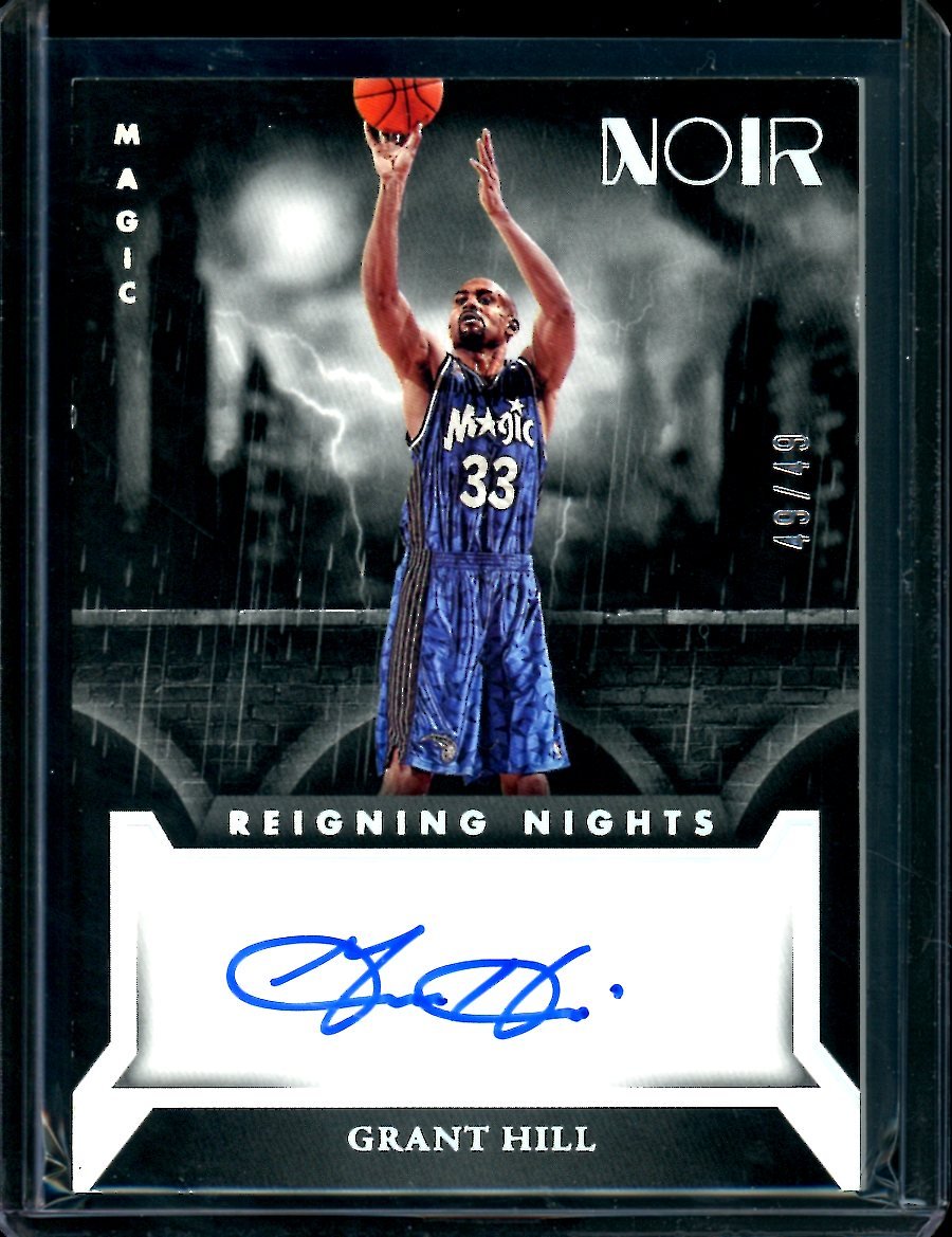 2022/23 Panini Noir Grant Hill Reigning Nights Auto /49 Magic - Trading Card Market