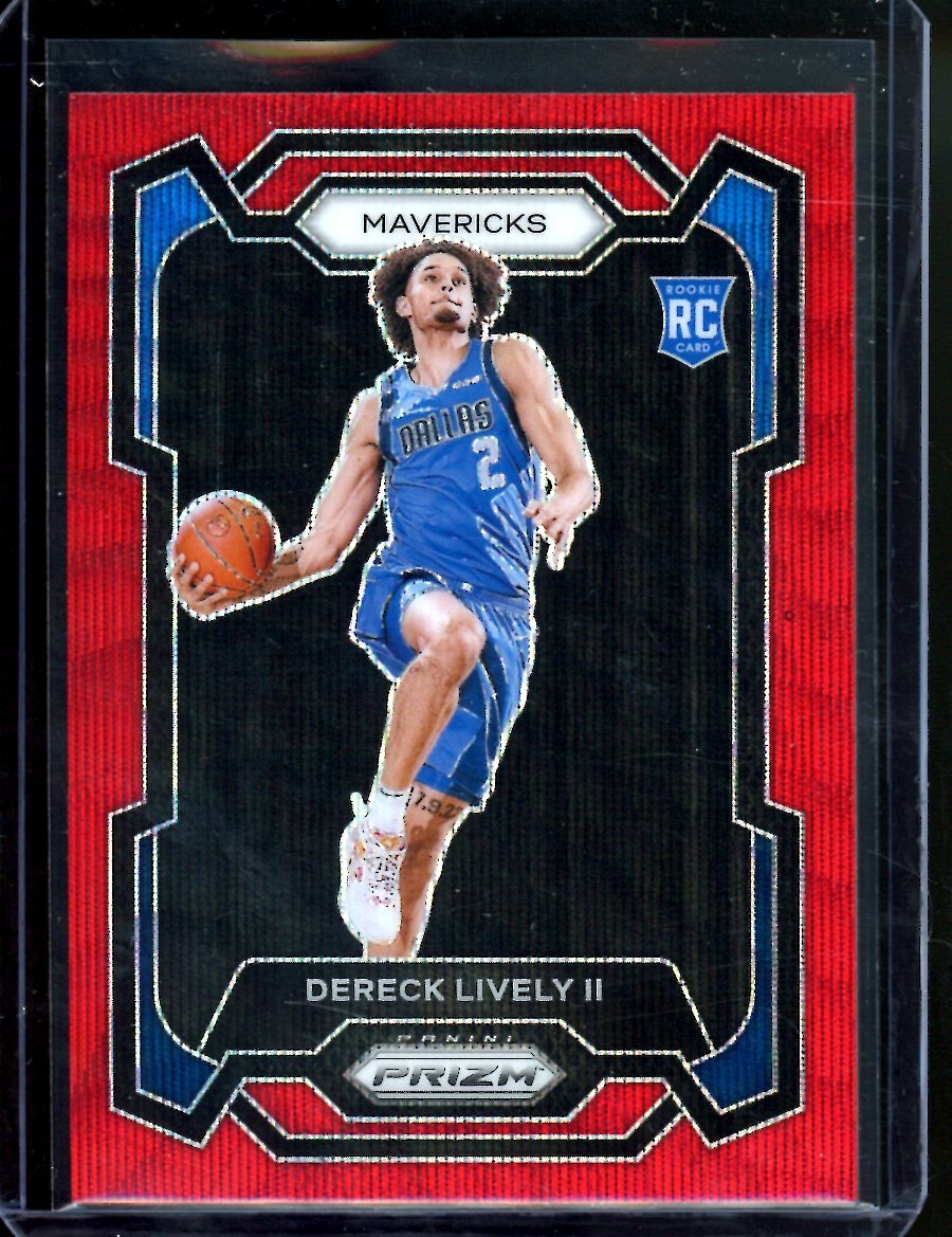 2023/24 Panini Prizm Dereck Lively II Rookie Red Wave Mavericks - Trading Card Market