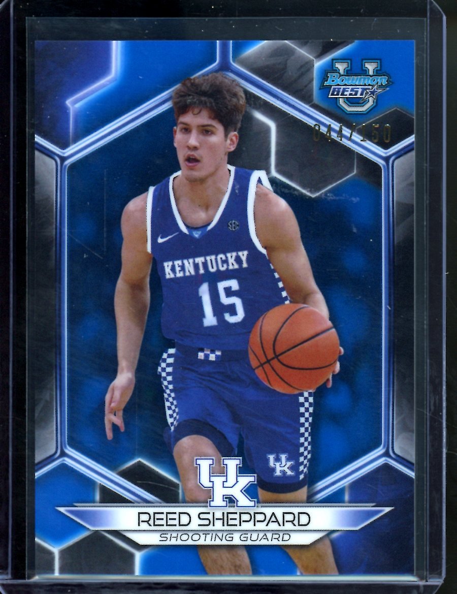 2023 Bowman University Best Reed Sheppard Blue /150 Kentucky - Trading Card Market