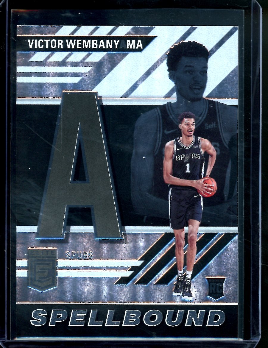 2023/24 Panini Elite Victor WembanyamaRookie Spellbound "A" Spurs - Trading Card Market