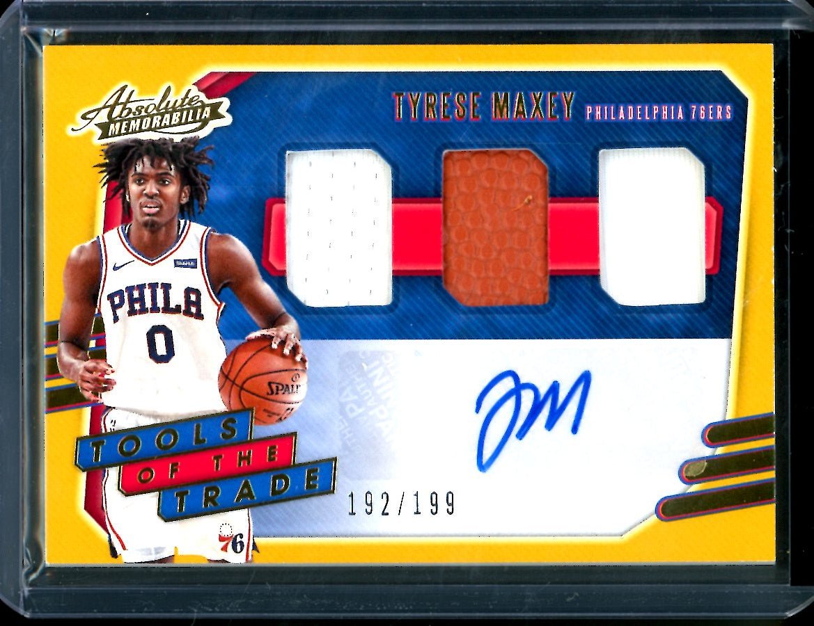 2020/21 Panini Absolute Tyrese Maxey Rookie Auto RPA /199 76ers - Trading Card Market