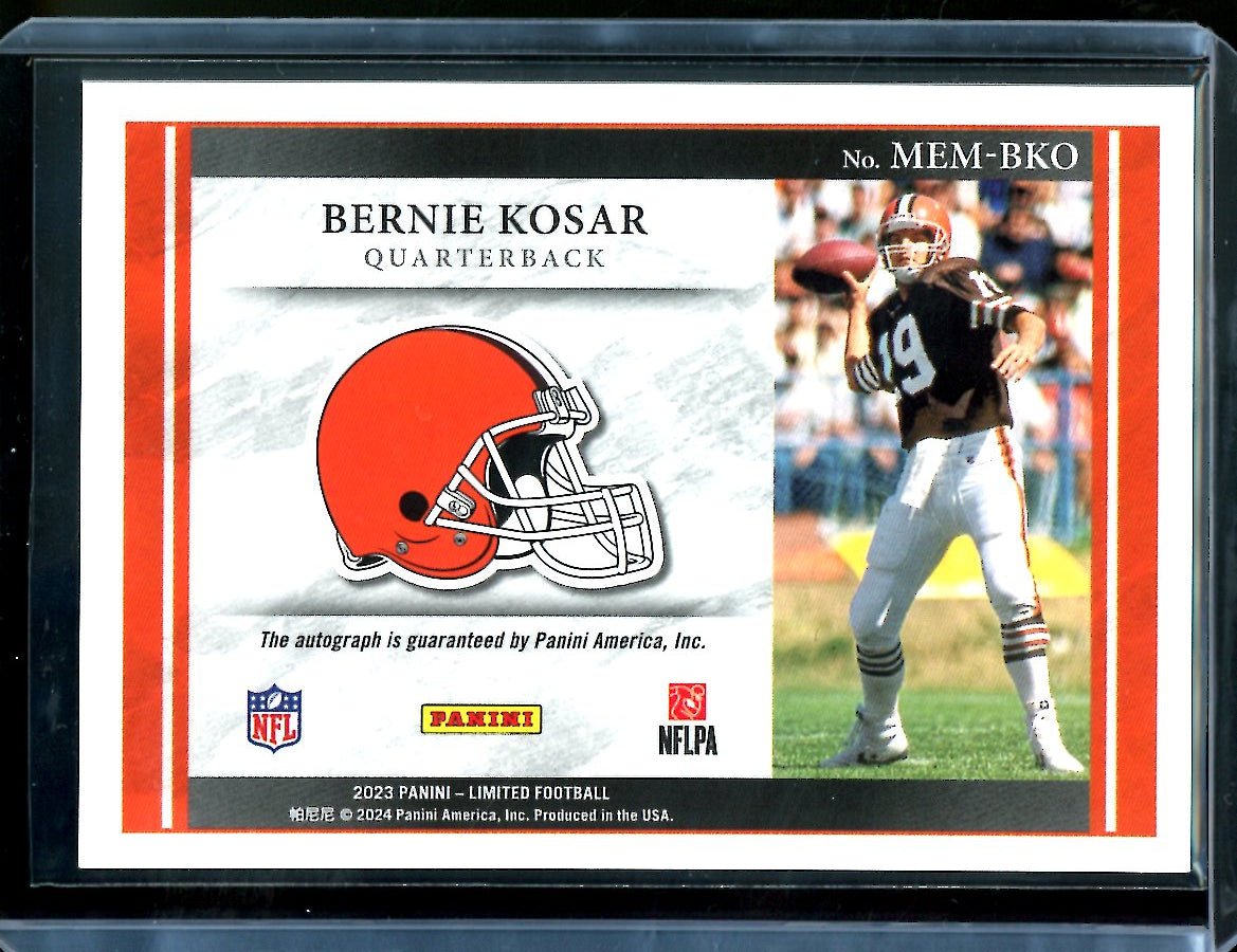 2023 Panini Limited Bernie Kosar Limited Membership Auto /99 Browns - Trading Card Market