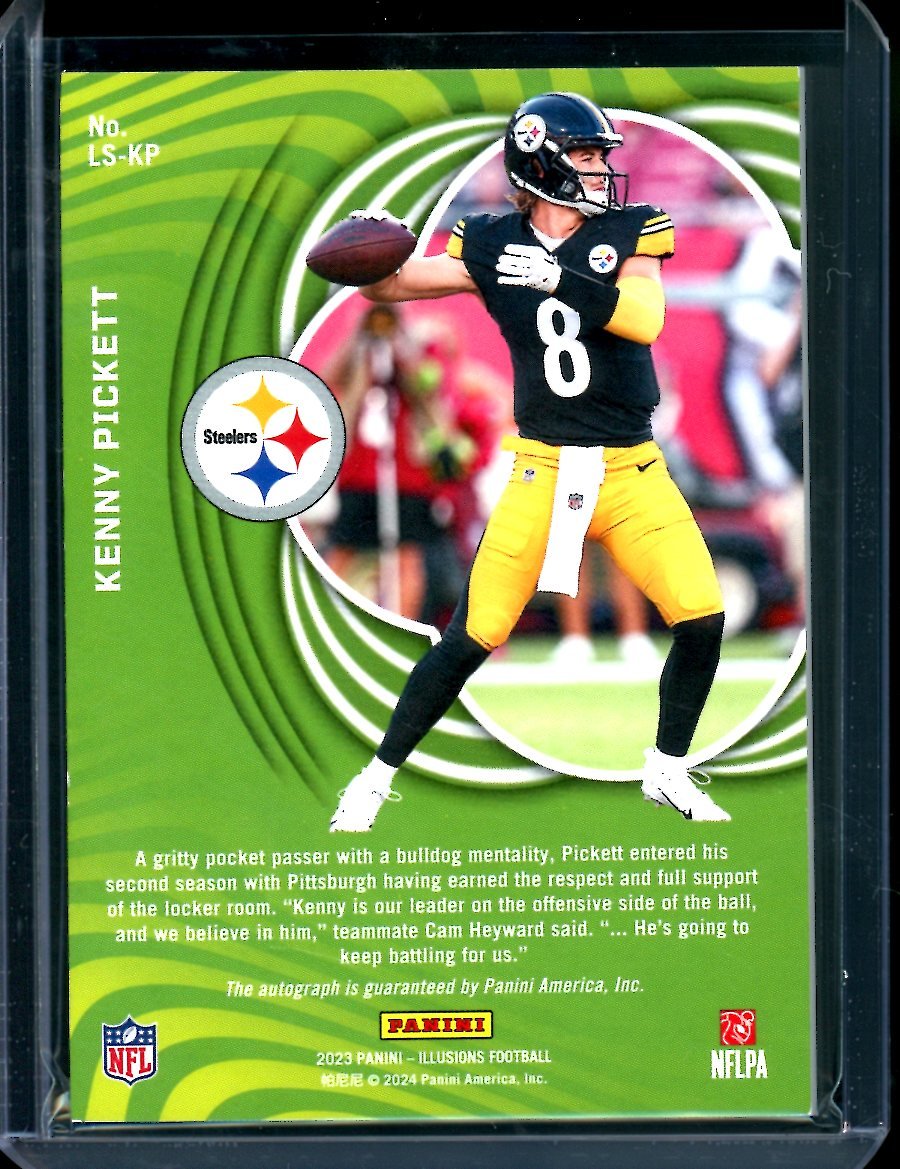2023 Panini Illusions Kenny Pickett Limelight Auto /25 Steelers - Trading Card Market