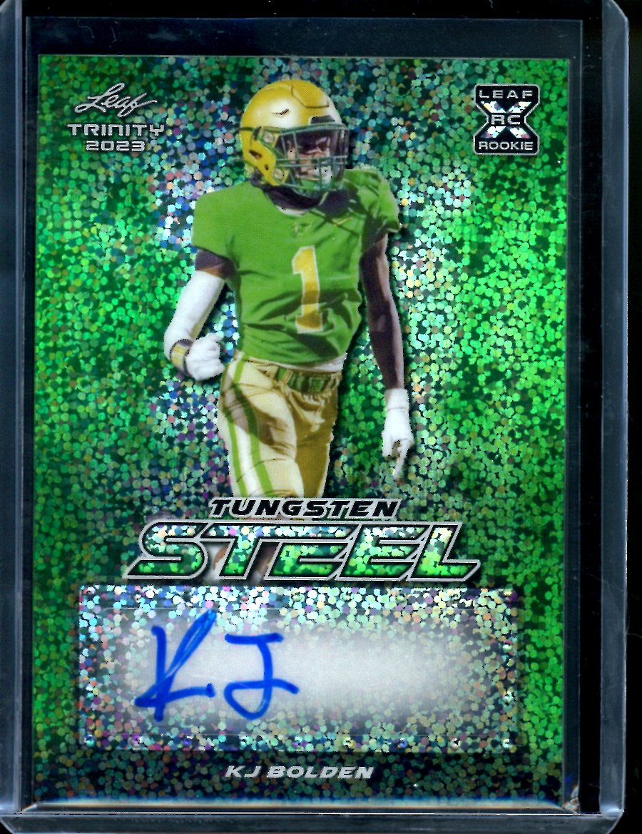 Tink Hence top 2020 Leaf Trinity Green Jumbo RC Patch Auto #3/50