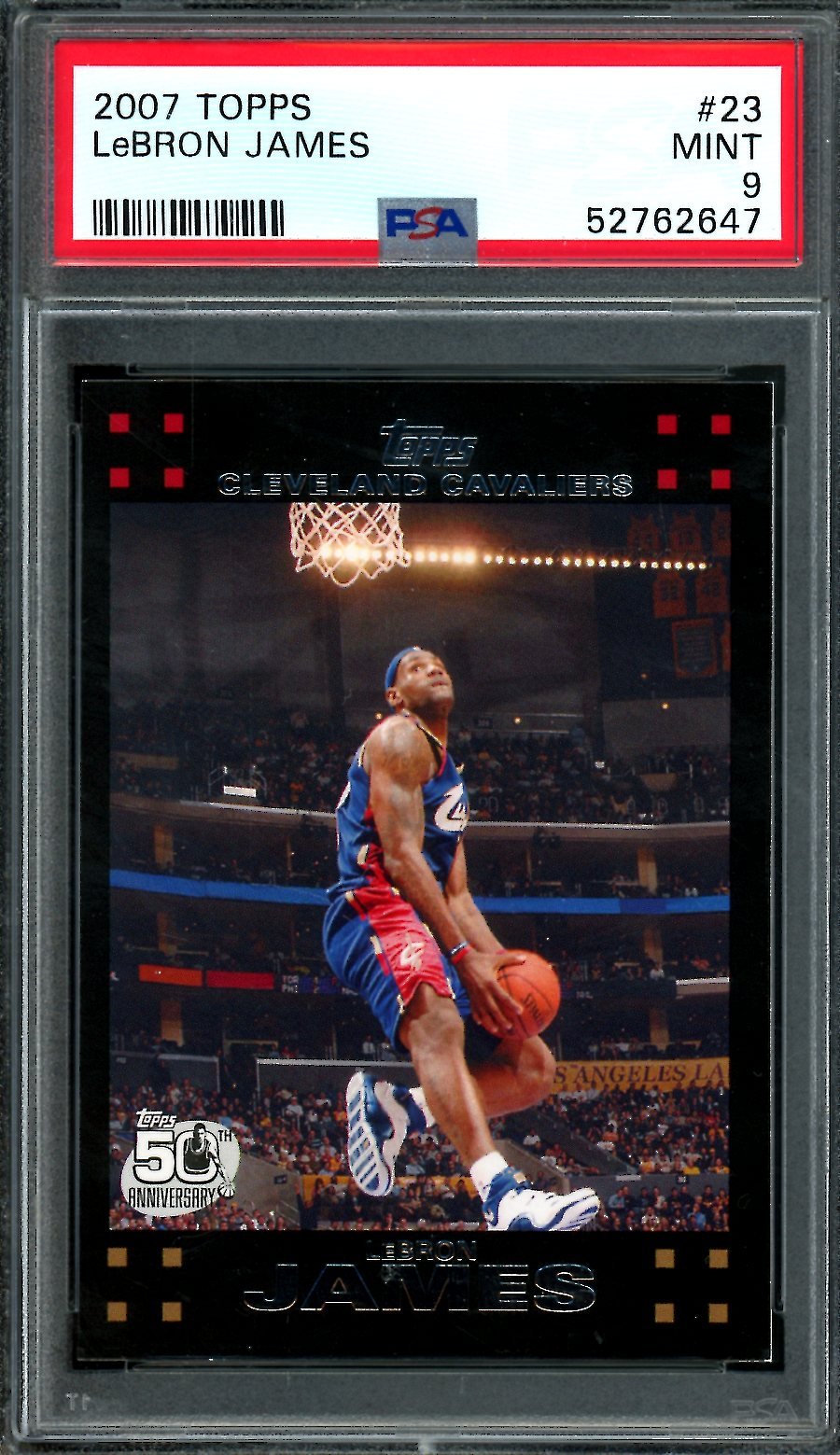 2007 Topps Topps LeBron James 23 PSA 9 Cavaliers - Trading Card Market