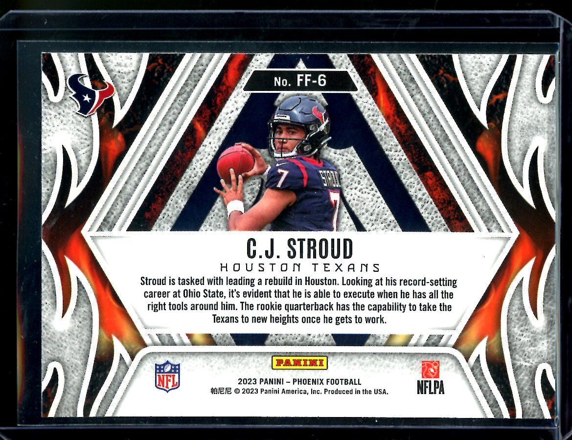 2023 Panini Phoenix C.J. Stroud Rookie Fire Forged Texans - Trading Card Market