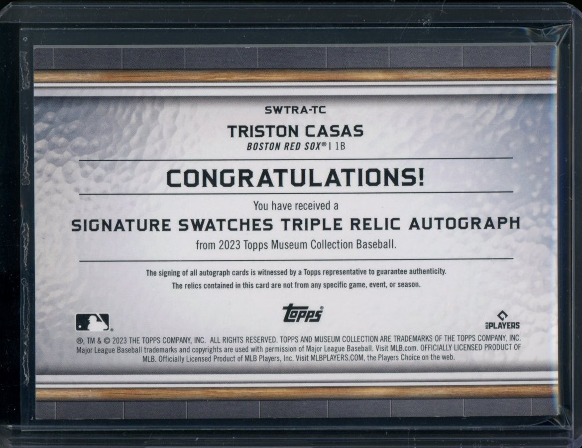 2023 Topps Museum Triston Casas Rookie RPA /5 Red Sox