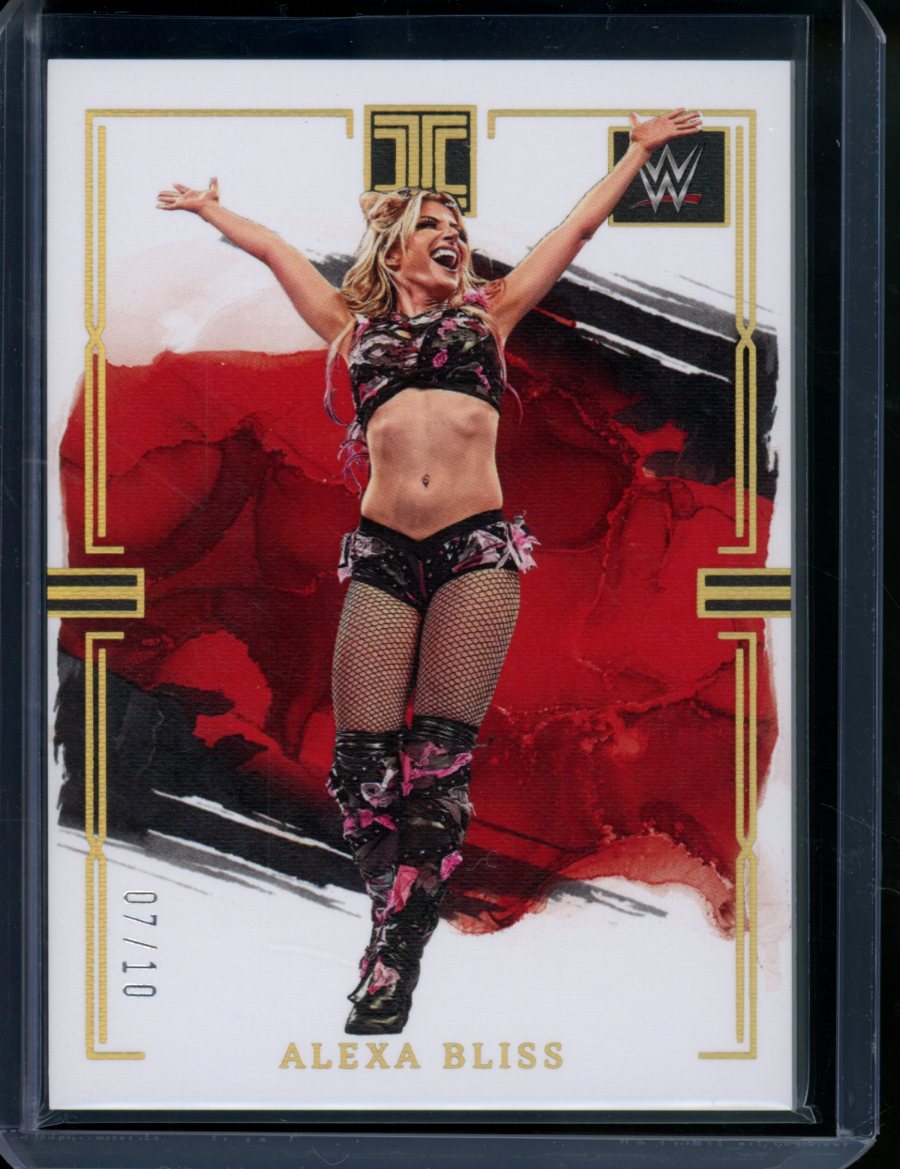 Wwe Alexa Bliss signed popular card with case and sleeve