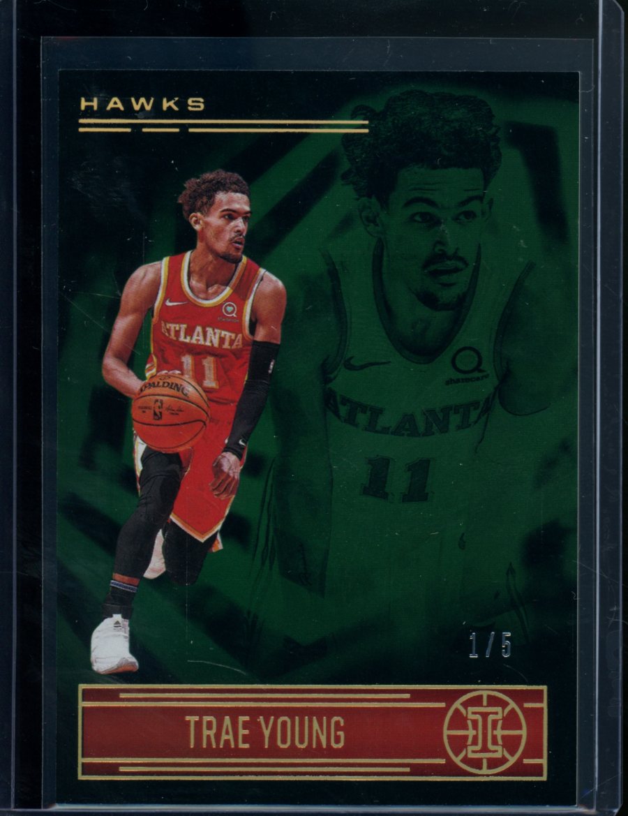 2019 Panini Illusions TRAE cheapest YOUNG AUTO! Superlative! SP! Sweet card! HAWKS!