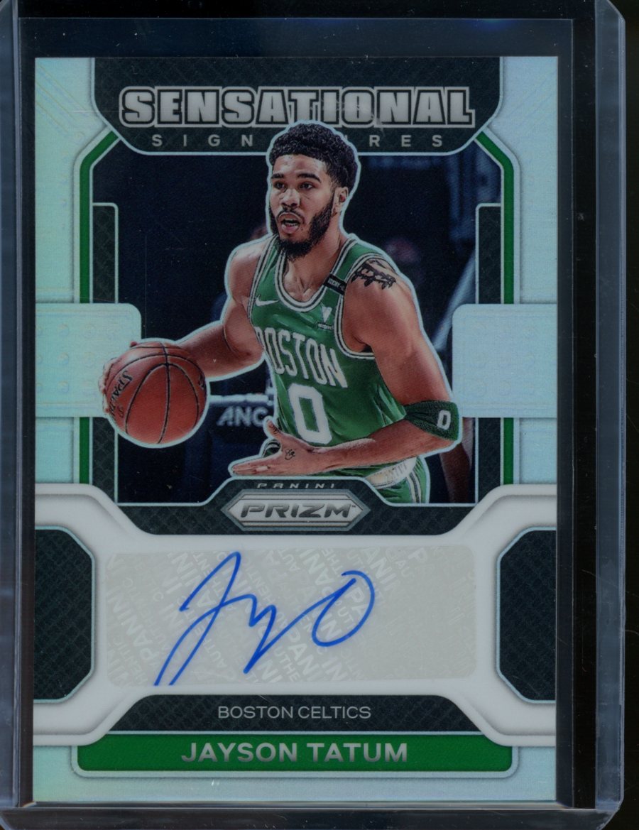 2021/22 Panini Prizm Jayson Tatum Sensational Signatures Silver 