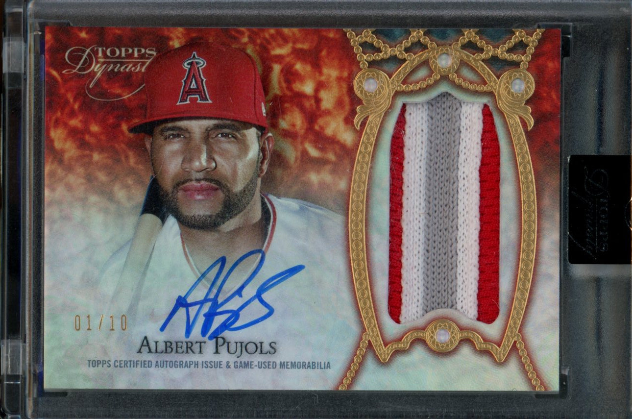2022 Topps Dynasty Albert Pujols Patch Auto /10 Angels – Trading 