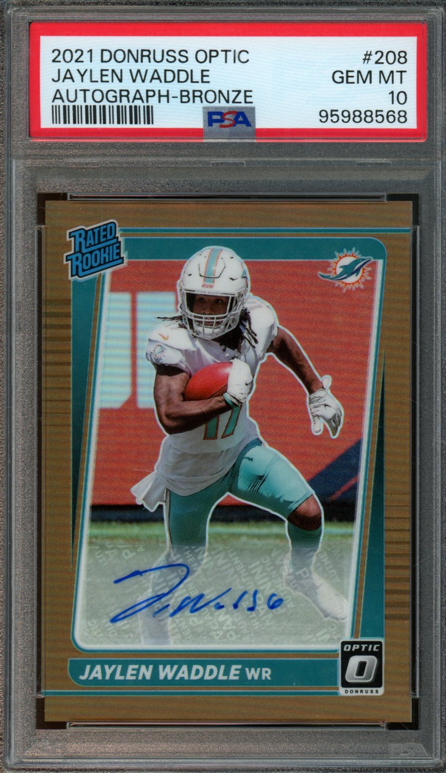 Jaylen Waddle outlets Rated Rookie PSA 10