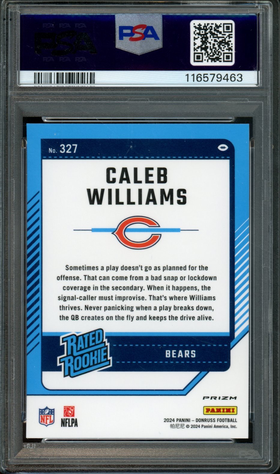 2024 Panini Donruss Optic Preview Caleb Williams Rated Rookie Pink PSA 10 Bears - Trading Card Market