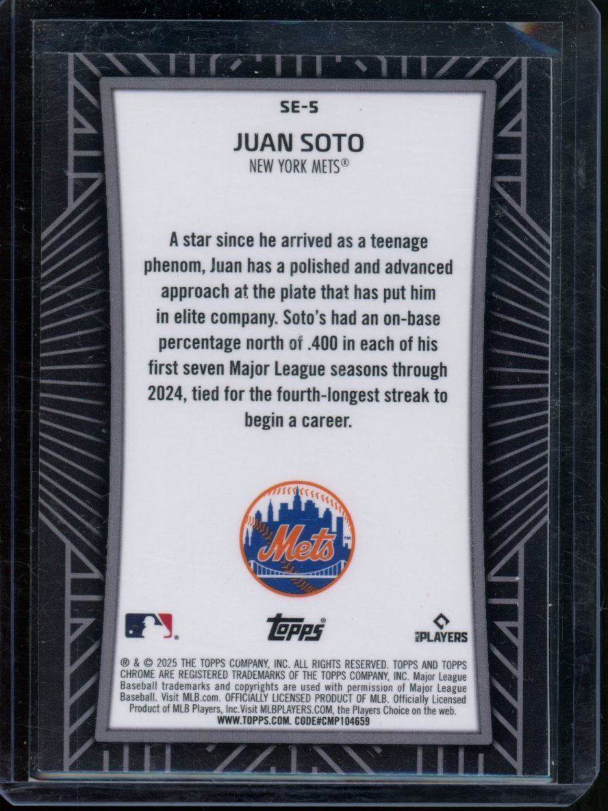 2025 Topps Chrome Juan Soto Shadow Etch SSP Mets - Trading Card Market