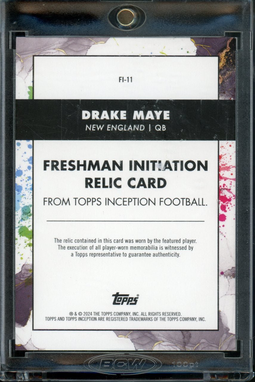 2024 Topps Inception Drake Maye Freshman Initiation Rookie Patch /150 Patriots - Trading Card Market