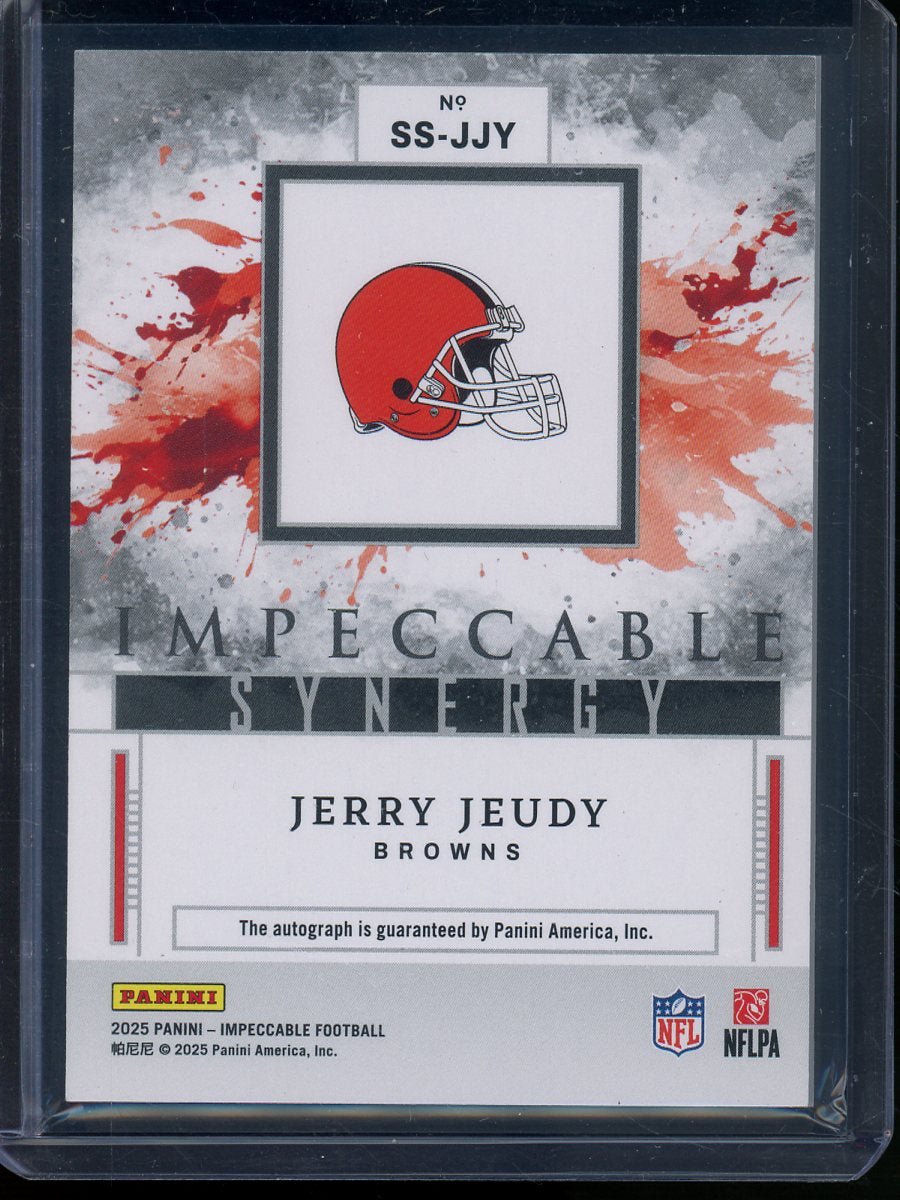 2025 Panini Impeccable Jerry Jeudy Synergy Autograph /50 Browns - Trading Card Market