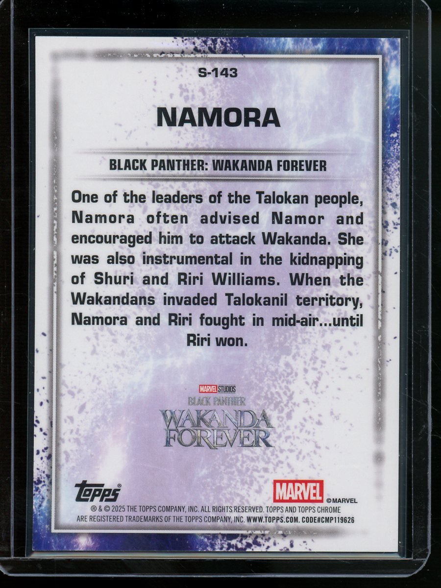 2025 Topps Chrome Namora True Red SSP /5 Wakanda - Trading Card Market
