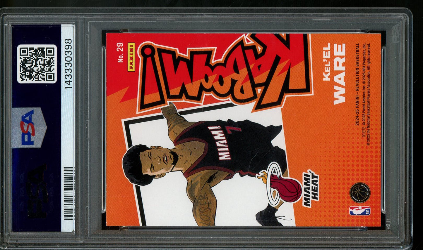 2024 Panini Revolution Kel'el Ware Rookie Kaboom Horizontal PSA 8 Heat - Trading Card Market