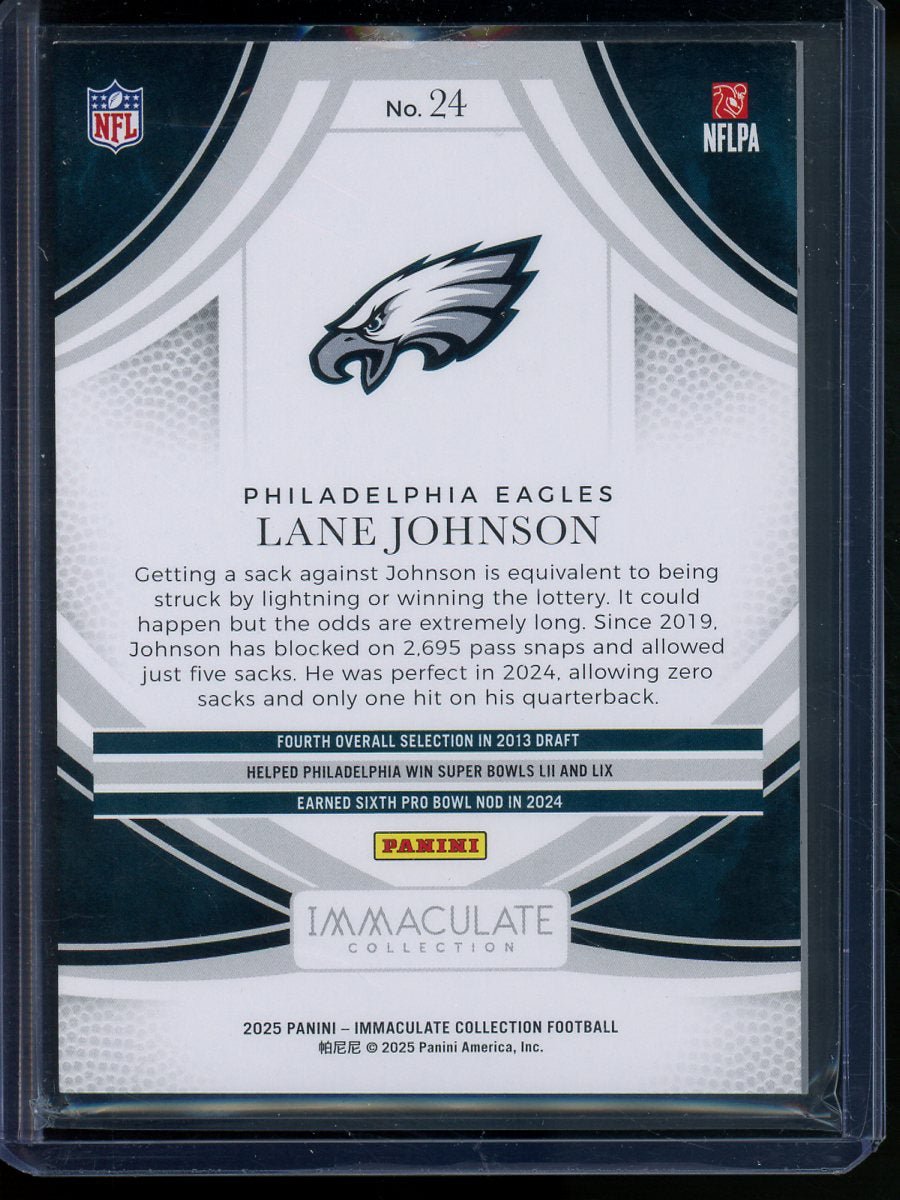 2025 Panini Immaculate Lane Johnson /26 Eagles - Trading Card Market