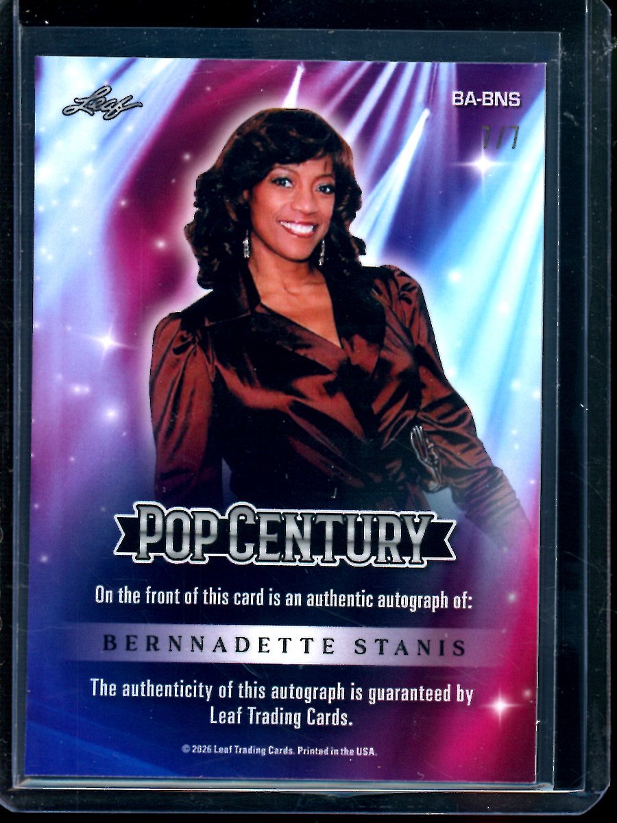 2026 Leaf Pop Century Bernnadette Stanis Autograph /7 - Trading Card Market