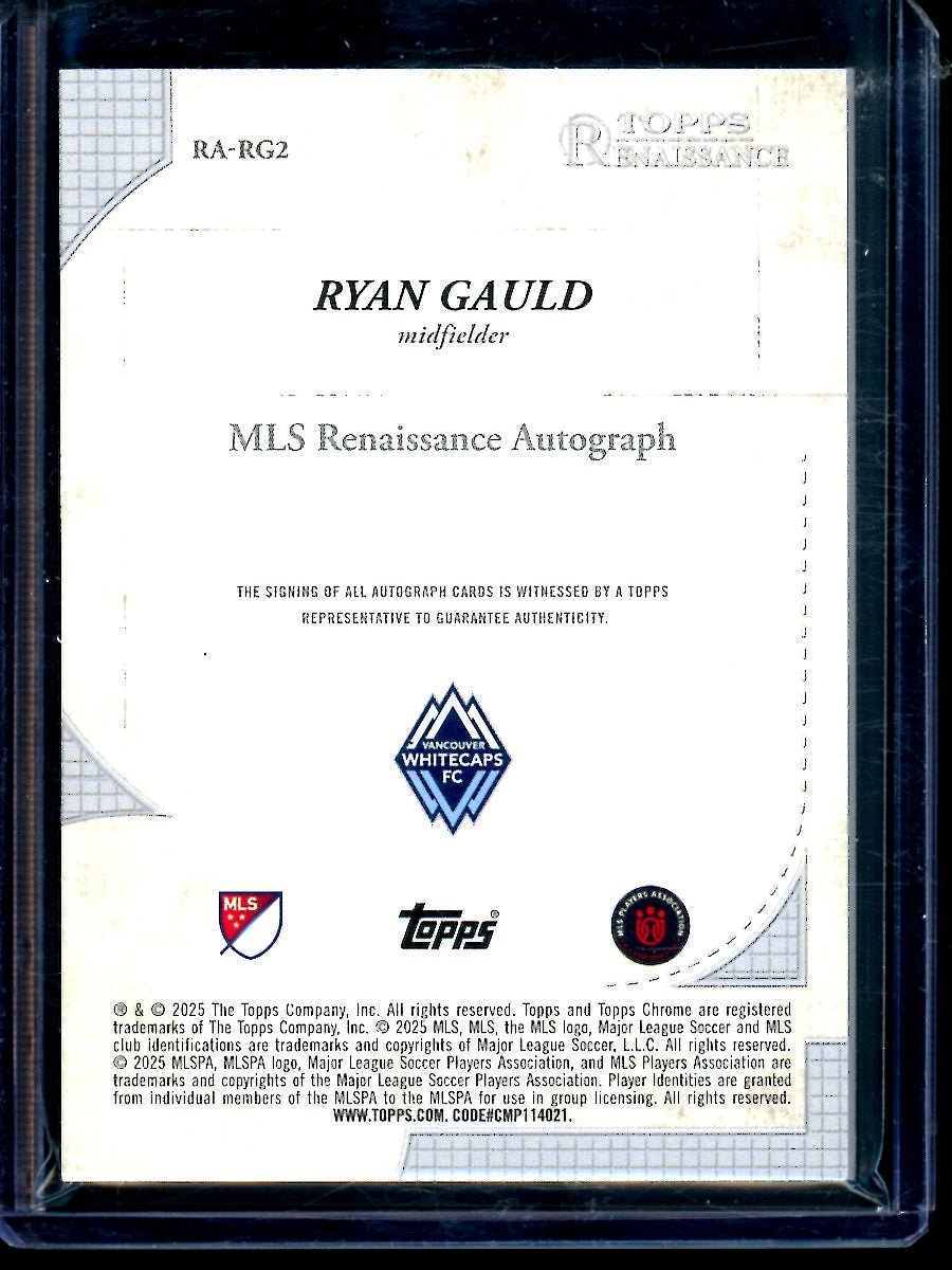 2025 Topps Renaissance Ryan Gauld MLS Autograph /10 Vancouver Whitecaps FC - Trading Card Market